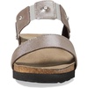 image:imageNAOT Footwear Ashley Womens Slide with Cork Footbed and Arch Comfort and Support  Rhinestone Slip On Lightweight and Perfect for TravelSilver Lthrs