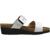 image:imageNAOT Footwear Ashley Womens Slide with Cork Footbed and Arch Comfort and Support  Rhinestone Slip On Lightweight and Perfect for TravelWhite Patent Lthr