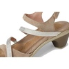 image:imageNAOT Footwear Innovate Womens Heel Rhinestone Sandal with Cork Footbed and Arch Support Footbed  Adjustable Ankle Strap  Comfort and Support  Lightweight and Perfect for TravelAlmond SuedeClear Rhinestones