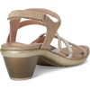 image:imageNAOT Footwear Innovate Womens Heel Rhinestone Sandal with Cork Footbed and Arch Support Footbed  Adjustable Ankle Strap  Comfort and Support  Lightweight and Perfect for TravelAlmond SuedeClear Rhinestones