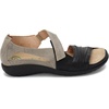 image:imageNAOT Footwear Papaki Womens Sandal with Cork Footbed and Arch Support Sandal With Removable Footbed  Comfort and Support   Slip Resistant Lightweight and Perfect for Travel  Medium FitSpeckled Beige LthrSoft Black Lthr