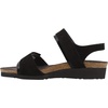 image:imageNAOT Footwear Womens Aisha SandalBlack Velvet NubuckBlack Madras Lthr