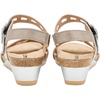 image:imageNAOT Footwear Womens Dynasty SandalPlatinum Striped SuedeQuartz Metallic LeatherTitanium Leather
