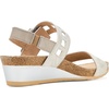 image:imageNAOT Footwear Womens Dynasty SandalPlatinum Striped SuedeQuartz Metallic LeatherTitanium Leather