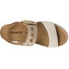 image:imageNAOT Footwear Womens Dynasty SandalPorcelain Patent LeatherIvory LeatherLatte Brown Leather