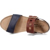 image:imageNAOT Footwear Womens Dynasty SandalSoft Ink LthrSoft Chestnut LthrSoft White Lthr