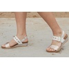 image:imageNAOT Footwear Womens Dynasty SandalSoft Rose Gold LthrWhite Pearl LthrSoft Silver Lthr