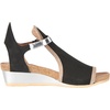 image:imageNAOT Footwear Womens Fiona Wedge SandalBlack NubuckKhakiSilver