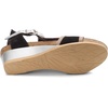 image:imageNAOT Footwear Womens Fiona Wedge SandalBlack Velvet NubuckKhaki Beige LeatherSilver Mirror Leather