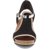 image:imageNAOT Footwear Womens Fiona Wedge SandalBlack Velvet NubuckKhaki Beige LeatherSilver Mirror Leather