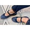 image:imageNAOT Footwear Womens Kirei Maryjane with Cork Footbed and Arch Comfort and Support  Lightweight and Perfect for Travel Removable FootbedPolar Sea LthrMidnight Blue SuedeSoft Ink Lthr