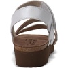 image:imageNAOT Footwear Womens Krista SandalWhite Pearl LthrSoft Silver Lthr WBeigeCheetah Rivets