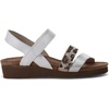 image:imageNAOT Footwear Womens Krista SandalWhite Pearl LthrSoft Silver Lthr WBeigeCheetah Rivets