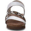image:imageNAOT Footwear Womens Krista SandalWhite Pearl LthrSoft Silver Lthr WBeigeCheetah Rivets