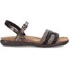 image:imageNAOT Footwear Womens Lucy SandalSoft Black LthrFoggy Gray LthrMetallic Onyx Lthr