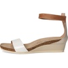 image:imageNAOT Footwear Womens Pixie SandalPorcelain Patent LeatherIvory LeatherLatte Brown Leather