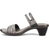image:imageNAOT Footwear Womens Temper HeelMetallic Onyx LeatherGray Black Multi Rivets