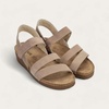 image:imageNAOT Kayla Womens Sandals  Supportive 3Strap Design with Backstrap Cork amp Latex Footbed  Arch Support  TravelFriendly Comfortable Walking Sandals for AllDay WearStone Nubuck