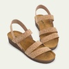 image:imageNAOT Kayla Womens Sandals  Supportive 3Strap Design with Backstrap Cork amp Latex Footbed  Arch Support  TravelFriendly Comfortable Walking Sandals for AllDay WearCork Leather