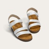 image:imageNAOT Kayla Womens Sandals  Supportive 3Strap Design with Backstrap Cork amp Latex Footbed  Arch Support  TravelFriendly Comfortable Walking Sandals for AllDay WearWhite Pearl Lthr