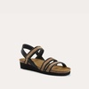 image:imageNAOT Kayla Womens Sandals  Supportive 3Strap Design with Backstrap Cork amp Latex Footbed  Arch Support  TravelFriendly Comfortable Walking Sandals for AllDay WearBlackBrown Raffia
