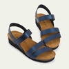 image:imageNAOT Kayla Womens Sandals  Supportive 3Strap Design with Backstrap Cork amp Latex Footbed  Arch Support  TravelFriendly Comfortable Walking Sandals for AllDay WearPolar Sea Leather