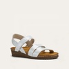 image:imageNAOT Kayla Womens Sandals  Supportive 3Strap Design with Backstrap Cork amp Latex Footbed  Arch Support  TravelFriendly Comfortable Walking Sandals for AllDay WearWhite Pearl Lthr