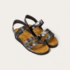 image:imageNAOT Kayla Womens Sandals  Supportive 3Strap Design with Backstrap Cork amp Latex Footbed  Arch Support  TravelFriendly Comfortable Walking Sandals for AllDay WearMetallic Onyx Lthr