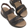 image:imageNAOT Kayla Womens Sandals  Supportive 3Strap Design with Backstrap Cork amp Latex Footbed  Arch Support  TravelFriendly Comfortable Walking Sandals for AllDay WearBlack Lthr