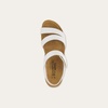 image:imageNAOT Kayla Womens Sandals  Supportive 3Strap Design with Backstrap Cork amp Latex Footbed  Arch Support  TravelFriendly Comfortable Walking Sandals for AllDay WearWhite Leather