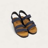 image:imageNAOT Kayla Womens Sandals  Supportive 3Strap Design with Backstrap Cork amp Latex Footbed  Arch Support  TravelFriendly Comfortable Walking Sandals for AllDay WearNavy Velvet Nubuck