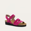 image:imageNAOT Kayla Womens Sandals  Supportive 3Strap Design with Backstrap Cork amp Latex Footbed  Arch Support  TravelFriendly Comfortable Walking Sandals for AllDay WearFuchsia Suede