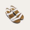 image:imageNAOT Kayla Womens Sandals  Supportive 3Strap Design with Backstrap Cork amp Latex Footbed  Arch Support  TravelFriendly Comfortable Walking Sandals for AllDay WearWhite Leather