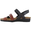 image:imageNAOT Kayla Womens Sandals  Supportive 3Strap Design with Backstrap Cork amp Latex Footbed  Arch Support  TravelFriendly Comfortable Walking Sandals for AllDay WearBrown Night Black Combination