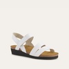 image:imageNAOT Kayla Womens Sandals  Supportive 3Strap Design with Backstrap Cork amp Latex Footbed  Arch Support  TravelFriendly Comfortable Walking Sandals for AllDay WearWhite Leather