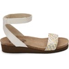 image:imageNAOT Womens Abbie SandalWhite Metallic Multi BraidWhite Pearl Lthr