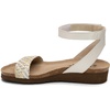 image:imageNAOT Womens Abbie SandalWhite Metallic Multi BraidWhite Pearl Lthr
