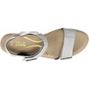 image:imageNAOT Womens Intact SandalGray Linen LeatherSoft Silver LeatherSterling Leather