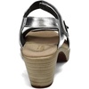 image:imageNAOT Womens Intact SandalGray Linen LeatherSoft Silver LeatherSterling Leather