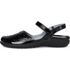 image:imageNaot Womens Arataki Flat SandalBlack Crinkle Patent Leather