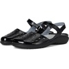 image:imageNaot Womens Arataki Flat SandalBlack Crinkle Patent Leather