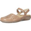 image:imageNaot Womens Arataki Flat SandalCamel Crinkle Patent Leather