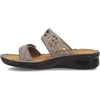 image:imageNaot Womens Cornet Slide SandalFoggy Gray LeatherGlass Silver