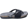 image:imageNaot Womens Primrose Mary Jane FlatMetallic Onyx LeatherBlack Elastic