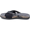 image:imageNaot Womens Primrose Mary Jane FlatMetallic Onyx LeatherBlack Elastic