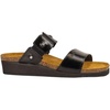 image:imageNAOT Footwear Ashley Womens Slide with Cork Footbed and Arch Comfort and Support  Rhinestone Slip On Lightweight and Perfect for TravelBlack Madras Leather