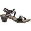 image:imageNAOT Footwear Innovate Womens Heel Rhinestone Sandal with Cork Footbed and Arch Support Footbed  Adjustable Ankle Strap  Comfort and Support  Lightweight and Perfect for TravelBlack Madras LthrBlack WClear Rhinestones