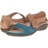 Teal Nubuck/Latte Brown Lthr