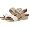 Porcelain Patent Leather/Ivory Leather/Latte Brown Leather