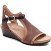 image:imageNAOT Footwear Womens Fiona Wedge SandalCoffee NubuckLatte Brown LthrBlack Raven Lthr